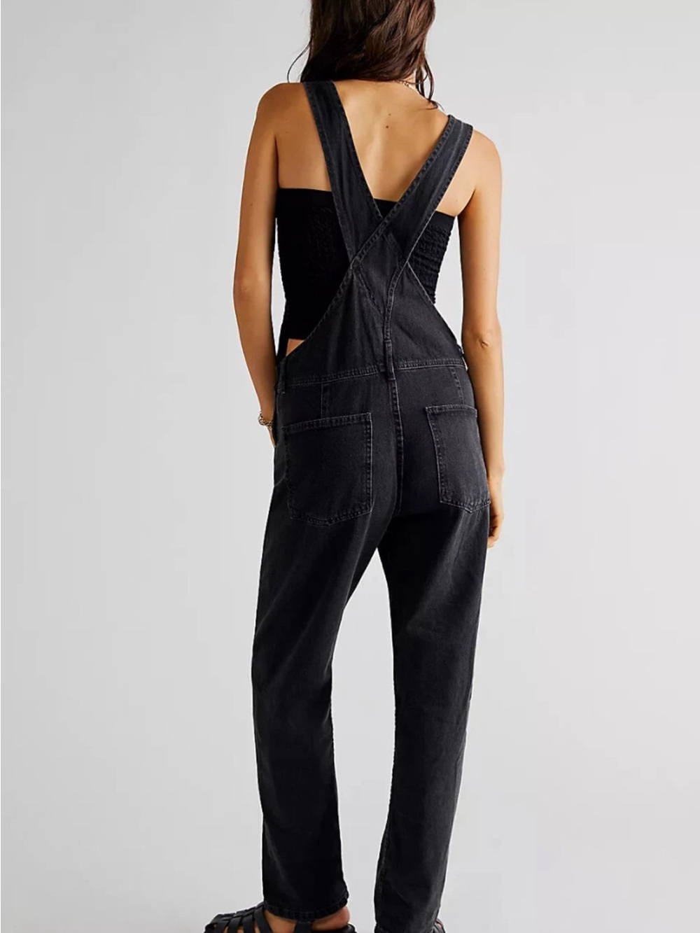 Free People Ziggy Overalls Mineral Black - Picture 2 of 5